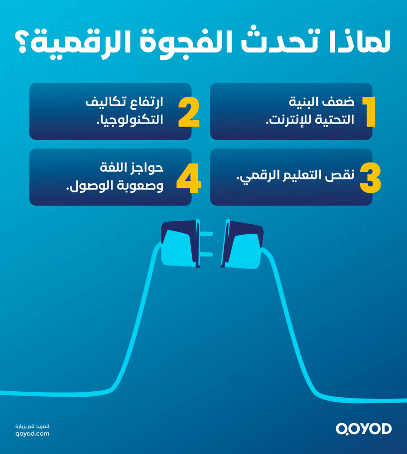 أسباب الفجوة الرقمية