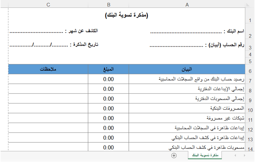 مذكرة التسوية 