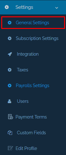 Commercial Documents Settings - Qoyod