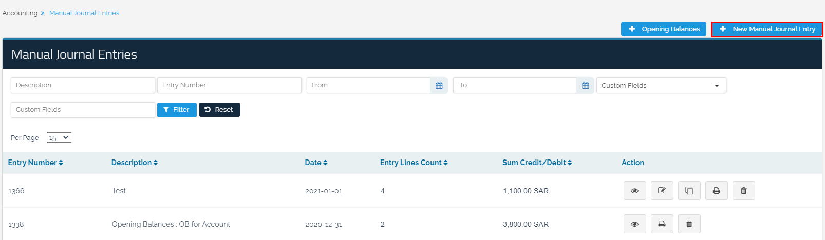 Adding Fixed Assets Entry - Qoyod