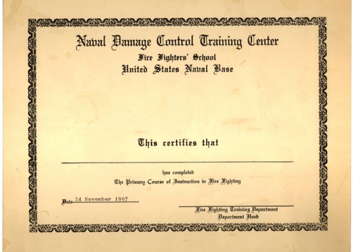 Certificate of experience