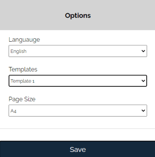 New Document designer settings - Qoyod