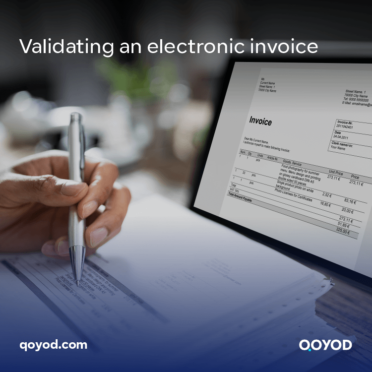 Validating an electronic invoice